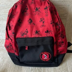 The original Mickey Mouse red and black backpack, NWOT Disney
